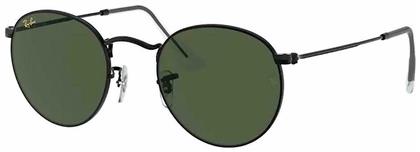 Ray Ban Round Metal Ανδρικά Γυαλιά Ηλίου με Μαύρο Μεταλλικό Σκελετό και Πράσινο Φακό RB3447 919931 από το Modivo