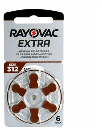 Rayovac Extra Advanced Μπαταρίες Ακουστικών Βαρηκοΐας 312 1.45V 6τμχ από το e-shop