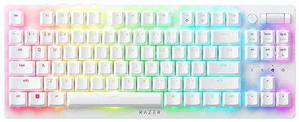 Razer DeathStalker V2 Pro TKL Ασύρματο Gaming Πληκτρολόγιο Tenkeyless με Razer Linear διακόπτες και RGB φωτισμό (Αγγλικό US) Λευκό