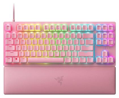 Razer Huntsman V2 TKL Οπτικό Gaming Πληκτρολόγιο Tenkeyless με Razer Linear διακόπτες και RGB φωτισμό (Αγγλικό US) Quartz