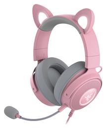 Razer Kitty V2 Pro Over Ear Gaming Headset με σύνδεση USB Quartz