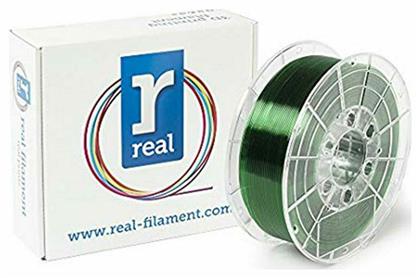 Real Filament Real PETG 3D Printer Filament 1.75mm Translucent Green 1kg