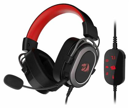 Redragon Helios H710 Over Ear Gaming Headset με σύνδεση USB Κόκκινο από το Public