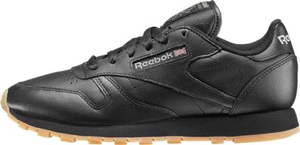 Reebok Classic Leather Γυναικεία Sneakers Intense Black / Gum από το Cosmos Sport