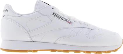 Reebok Classic Leather Sneakers Intense White / Gum από το Cosmos Sport