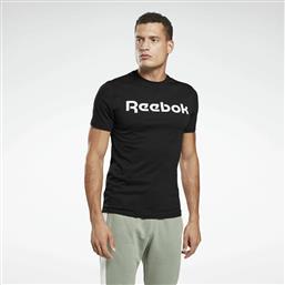 Reebok Graphic Series Linear Ανδρικό T-shirt Μαύρο με Λογότυπο