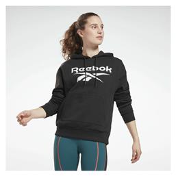 Reebok Identity Γυναικείο Φούτερ με Κουκούλα Μαύρο