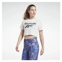 Reebok Identity Κοντομάνικη Γυναικεία Αθλητική Μπλούζα σε Λευκό χρώμα από το Cosmossport