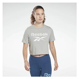 Reebok Identity Κοντομάνικο Crop Top Medium Grey Heather