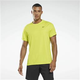 Reebok Workout Ready Αθλητικό Ανδρικό T-shirt Κίτρινο Μονόχρωμο από το Plus4u