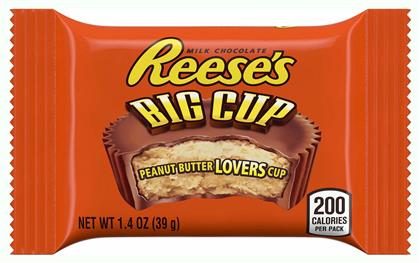 Reese's Peanut Butter Big Cup Σοκολατάκια Γάλακτος Φυστικοβούτυρο Χωρίς Γλουτένη 39gr