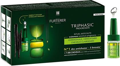 Rene Furterer Triphasic Progressive Αμπούλες Μαλλιών κατά της Τριχόπτωσης 8x5.5ml από το Pharm24