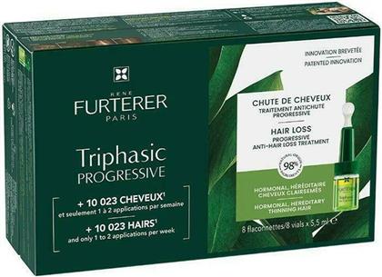 Rene Furterer Triphasic Progressive Αμπούλες Μαλλιών κατά της Τριχόπτωσης 8x5.5ml από το Pharm24