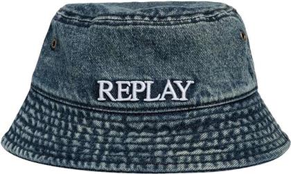 Replay Γυναικείο Καπέλο Bucket Μπλε από το IzyShoes