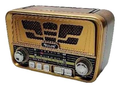 Retro - RX722BT Retro Επιτραπέζιο Ραδιόφωνο Επαναφορτιζόμενο με USB