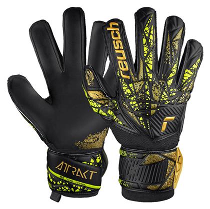 Reusch Attrakt Infinity Finger Support Γάντια Τερματοφύλακα Ενηλίκων Μαύρα