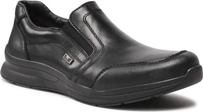 Rieker Δερμάτινα Ανδρικά Casual Παπούτσια Μαύρα από το Modivo