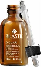 Rilastil D-Clar Depigmenting Concentrate In Drops Serum Προσώπου για Πανάδες 30ml