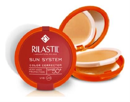 Rilastil Sun System Uniforming Compact SPF50 Αντηλιακή Πούδρα