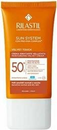 Rilastil System Velvet Cream Αντηλιακή Κρέμα Προσώπου SPF50 50ml από το Pharm24