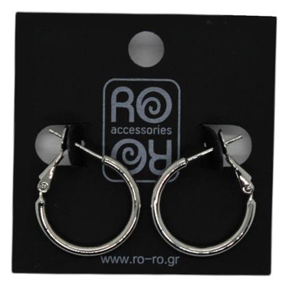 Ro-Ro Accessories Γυναικεία Σκουλαρίκια Κρίκοι από Ατσάλι