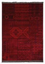 Royal Carpet 7675A Afgan Χαλί Ορθογώνιο με Κρόσια Dark Red