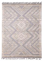 Royal Carpet La Casa 723A με Κρόσια White / Light Gray από το Aithrio