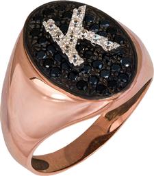 Ροζ gold σεβαλιέ δαχτυλίδι Κ Κ14 024951 024951 Χρυσός 14 Καράτια από το Kosmima24