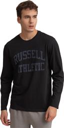 Russell Athletic Ανδρική Μπλούζα Μακρυμάνικη Μαύρη από το Zakcret Sports