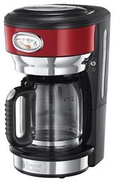 Russell Hobbs Retro Ribbon 21700-56 Καφετιέρα Φίλτρου 1000W Red
