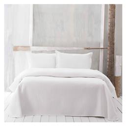 Rythmos Jazz Σετ Κουβερλί Υπέρδιπλο Microsatin 2 Εκρού 220x240cm 3τμχ