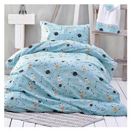 Rythmos Σετ Μονά με Λάστιχο Symbol Astroworld Γαλάζιο 105x205cm