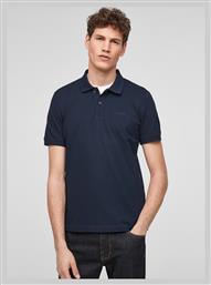 S.Oliver Ανδρικό T-shirt Polo Navy Μπλε