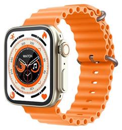 S9 Ultra Smartwatch με Παλμογράφο (Πορτοκαλί)