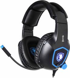 Sades Dazzle SA-905-BL Over Ear Gaming Headset με σύνδεση USB Μπλε