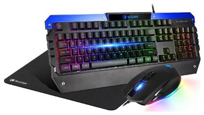 Sades SA-D10 Σετ Gaming Πληκτρολόγιο με RGB φωτισμό & Ποντίκι (Αγγλικό US)