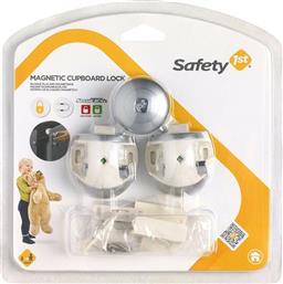 Safety 1st Προστατευτικά για Ντουλάπια & Συρτάρια με Μαγνήτη από Πλαστικό σε Γκρι Χρώμα 2τμχ από το Spitishop