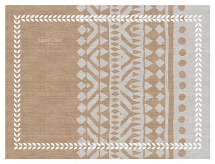 Saint Clair 3039 Σουπλά Υφασμάτινο Beige 45x33cm από το Designdrops