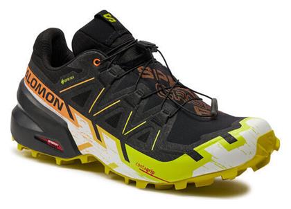 Salomon Speedcross 6 Gore-tex Ανδρικά Αθλητικά Παπούτσια Trail Running Black / Sulphur Spring / Bird Of Paradise