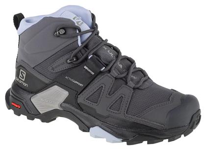 Salomon X Ultra 4 Γυναικεία Ορειβατικά Μποτάκια Αδιάβροχα με Μεμβράνη Gore-Tex Magnet / Black / Zen Blue