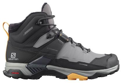 Salomon X Ultra 4 MID Ανδρικά Ορειβατικά Μποτάκια Αδιάβροχα Quiet Shade / Black / Warm Apricot από το Z-mall