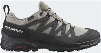 Salomon X Ward GTX Ανδρικά Ορειβατικά Παπούτσια Αδιάβροχα με Μεμβράνη Gore-Tex Khaki / Black / Pewter από το Epapoutsia