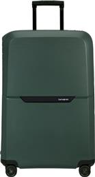 Samsonite Magnum Eco Spinner Μεγάλη Βαλίτσα με ύψος 75cm σε Πράσινο χρώμα από το Plus4u