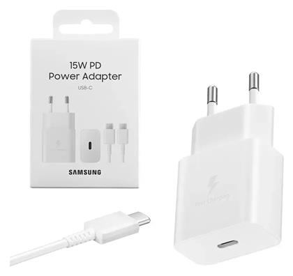 Samsung EP-T1510X USB-C 15W με Καλώδιο USB-C - USB-C