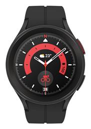 Samsung Galaxy Watch5 Pro Titanium 45mm Αδιάβροχο με Παλμογράφο (Black)