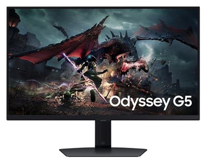 Samsung Odyssey G5 G50D IPS HDR Gaming Monitor 27'' QHD 2560x1440 180Hz με Χρόνο Απόκρισης 1ms GTG