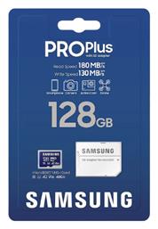 Samsung Pro Plus (2023) microSDXC 128GB U3 V30 A2 UHS-I με αντάπτορα