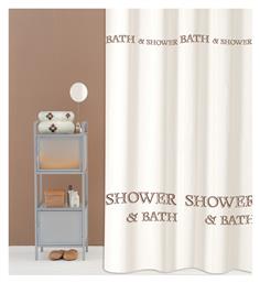 San Lorentzo Shower & Bath Κουρτίνα Μπάνιου Υφασμάτινη 180x180 cm Μπεζ