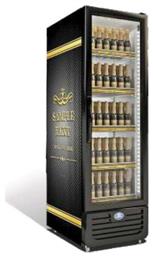 Sanden Intercool Ψυγείο Αναψυκτικών 300lt Μονόπορτο Υ171xΠ52.5xΒ59cm Slim Μαύρο
