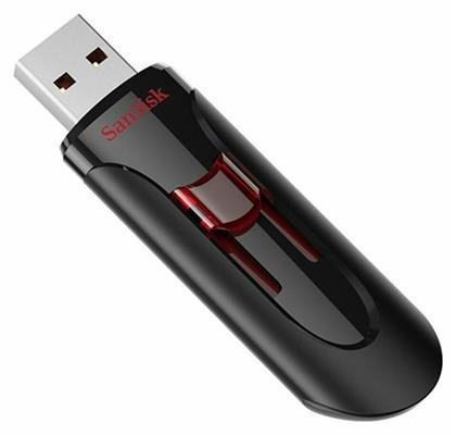 Sandisk Cruzer Glide 16GB USB 3.0 Stick Μαύρο